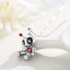 Neu Punk In Für Damen Mode Zirkon Geschenke Geisterpuppe Glockenmann Halsketten Anhänger Kette