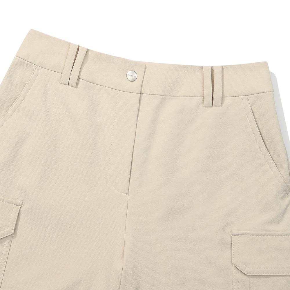 MALBON GOLF Woven Cargo Shorts Beige (Woman)