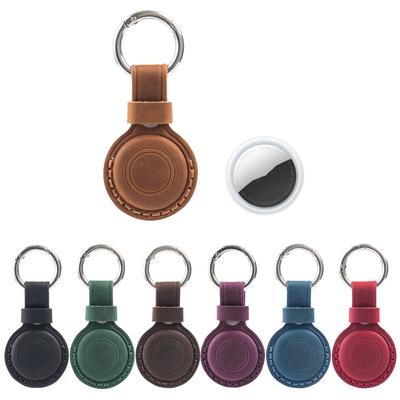 Originální držák AirTag z hovězí kůže Klíčenka proti ztrátě s pružinovou rychlosponou Ochranné pouzdro pro GPS tracker pro mazlíčky Klíče Odolné příslušenství pro Airtag