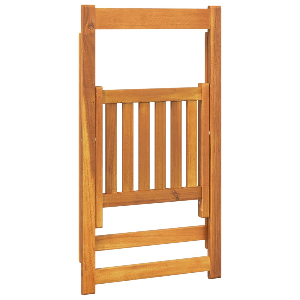 Vidaxl Folding Garden Chairs, 4 Pcs., Solid Acacia Wood