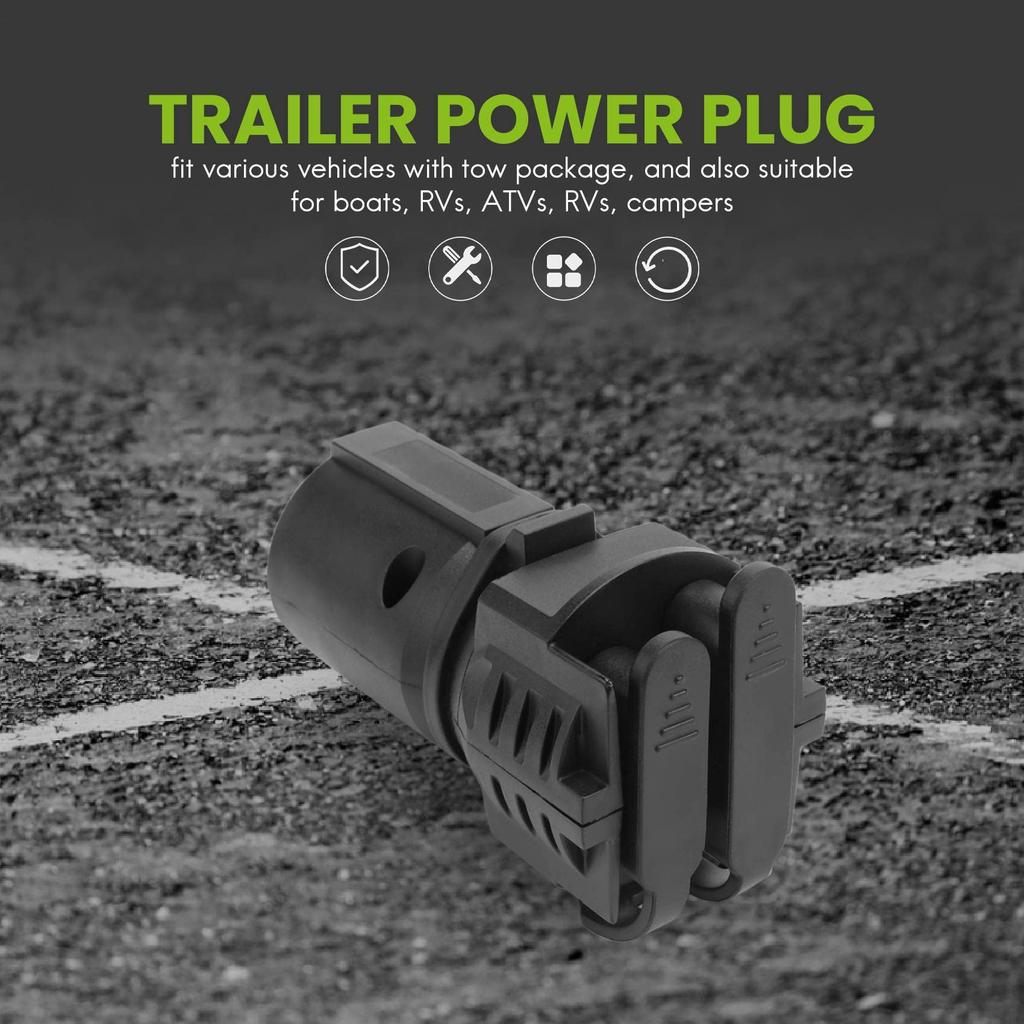 URCELYT Trailer Light Adapter 7 Pin Round To 4 Pin