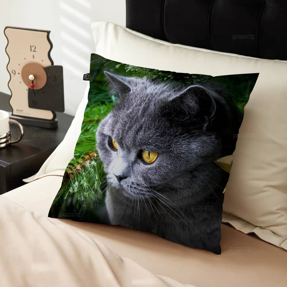 Süßes Haustier Katze Kissenbezug Design Kissenbezug Deko Feiertagsdeko
