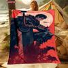 3D Classic Berserk Soft Flannel Blanket for Bed Bedroom Sofa Picnic Warm Throw for Outdoor Leisure Nap Trip Gift