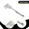 Ancinho de Mão Ergonômico de Aço Inoxidável Resistente Ferramenta de Capinar Portátil Garra de Cultivo Solo