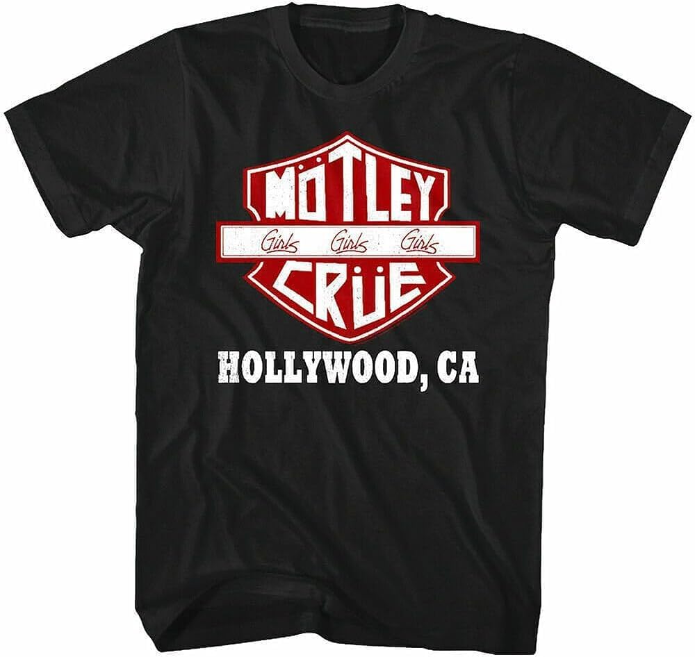 Motley Crue Girls Road Sign Men’s T ShirtShirt for Music Fan Black XXL чёрный