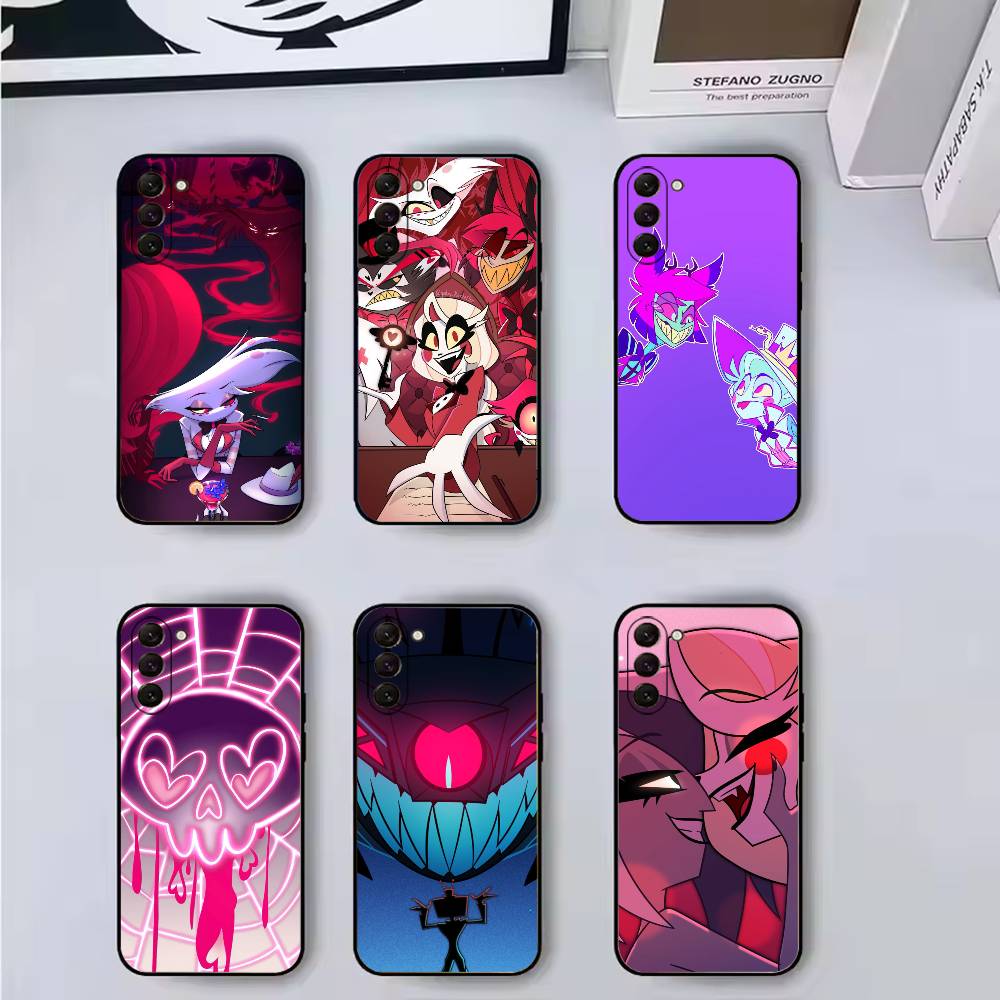 H-Hazbins Hotels Hot Cartoon Phone Case For Samsung Galaxy A73,A72,A71,A70,A53,A52,A51,Others Soft Black Cover