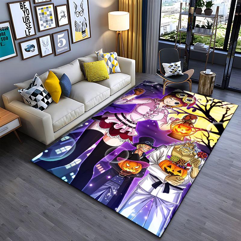 Halloween Anime Characters Design Suitable As a Non-slip Mat for the Living Room or Bedroom Sofa