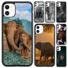 Elephant Animal Phone Case For iPhone 17 Air 16 Pro Max 15 14 Plus 12 13 Shell Cover Coque