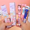 12Pcs Blind Box Ten-color Ballpoint Pen for Students with Quick-drying Gel Pen Writing Supplies Holiday Gift Novelty Stationery Teacher Party Favors