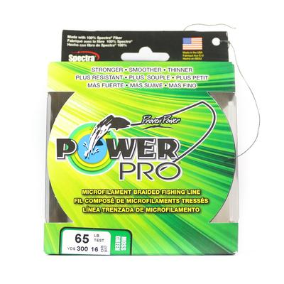 POWER PRO Braided Spectra Line 65lb by 300yds Green (0910)