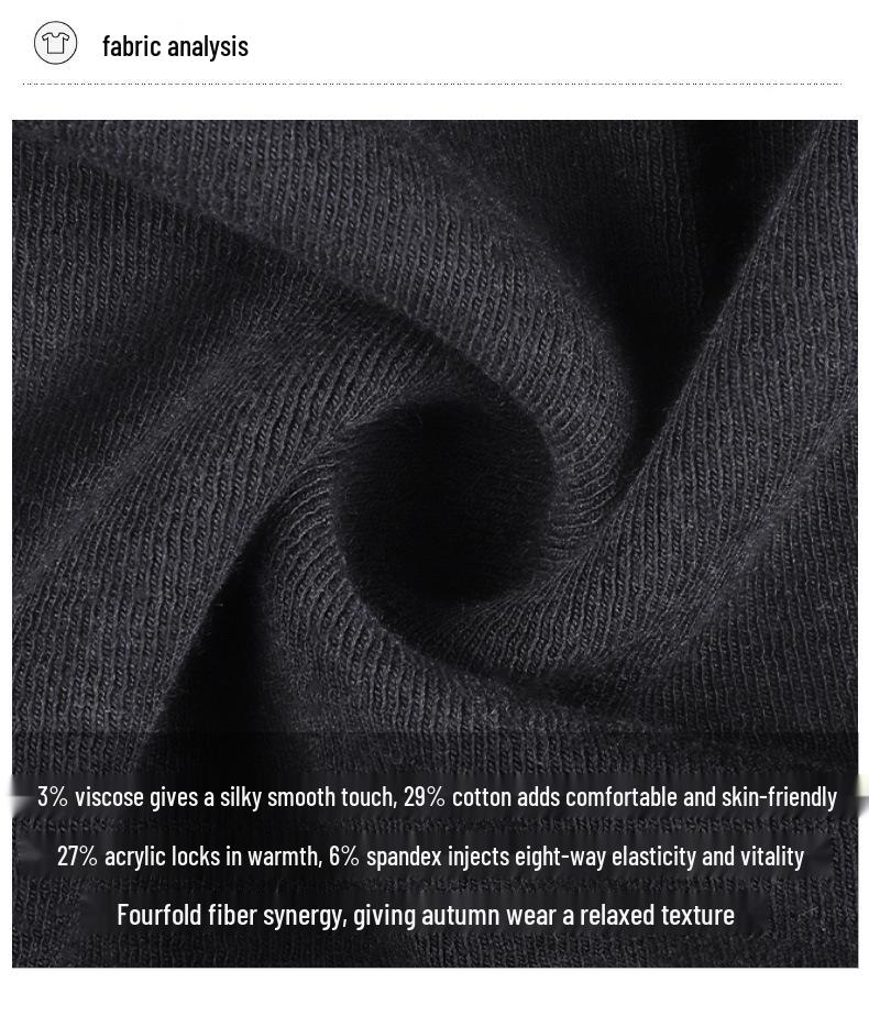 2025 Autumn Women's Slimming Two-Piece Faux Layered Knit Long Sleeve Top