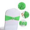 LMETJMA 10 Pcs Spandex Chair Sashes Premium Stretch Bows With Buckle Slider Universal Elastic Bands for Wedding Party Banquet