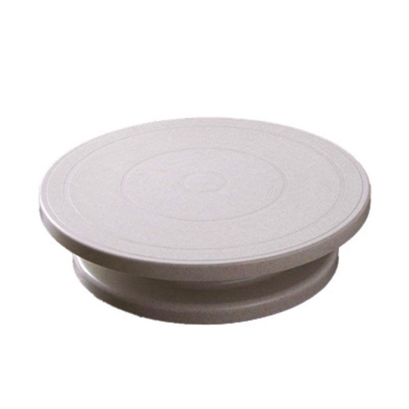 Plastic Cake Decorating Turntable Non Slip Base Smooth Rotation Perfect For Home Baking Pastry Making
