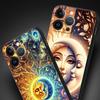 Moon Sun Phone Case For iPhone 17 16 15 Pro Max 11 12 13 14 7 8 Plus SE 2020 X XR XS Cover Soft Black