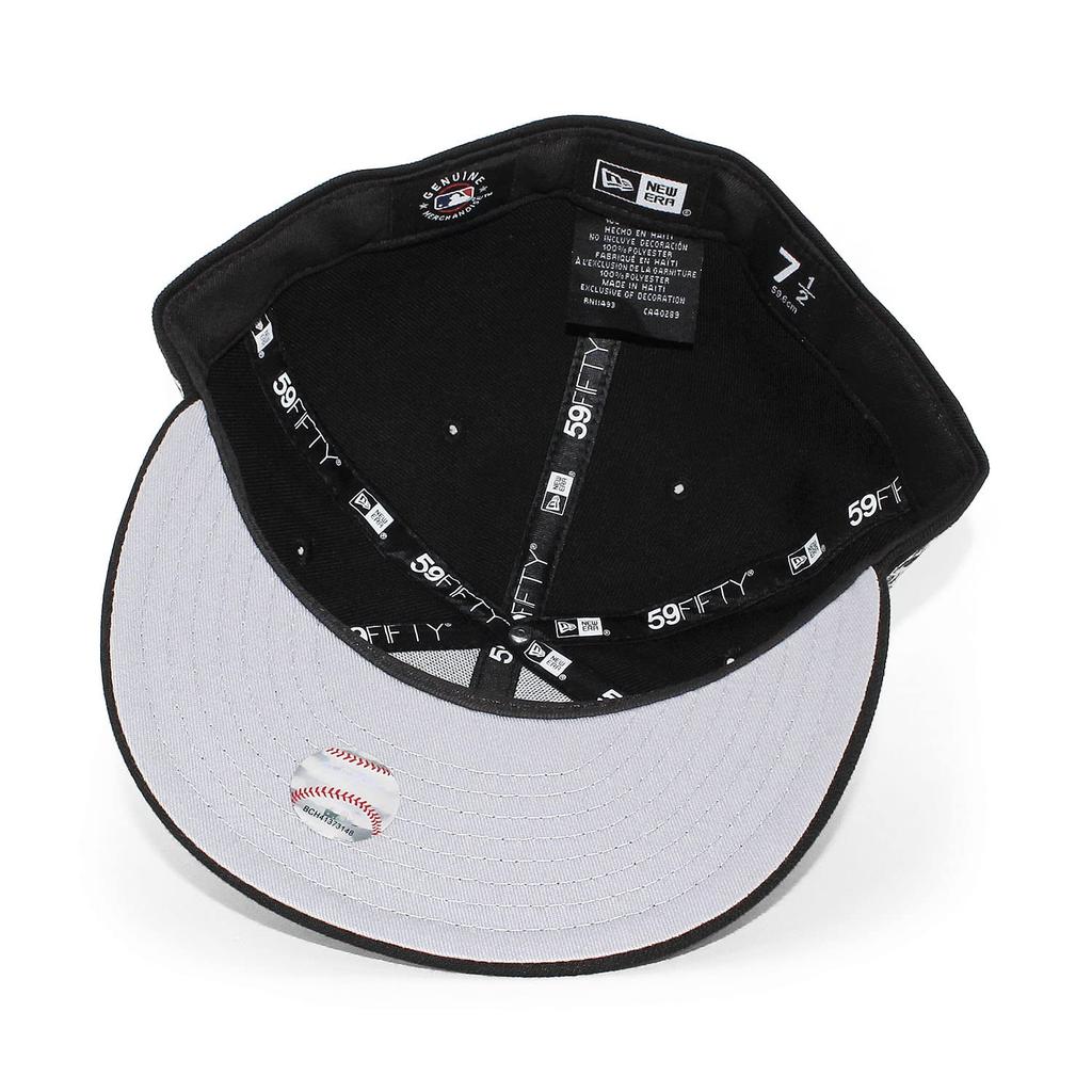 (New Era) Cap 59FIFTY New York Yankees MLB 2000 WORLD SERIES NEW ERA NEW YORK YANKEES Black White 5950 World Series Hat (7-58 (approx. 60.6 cm))