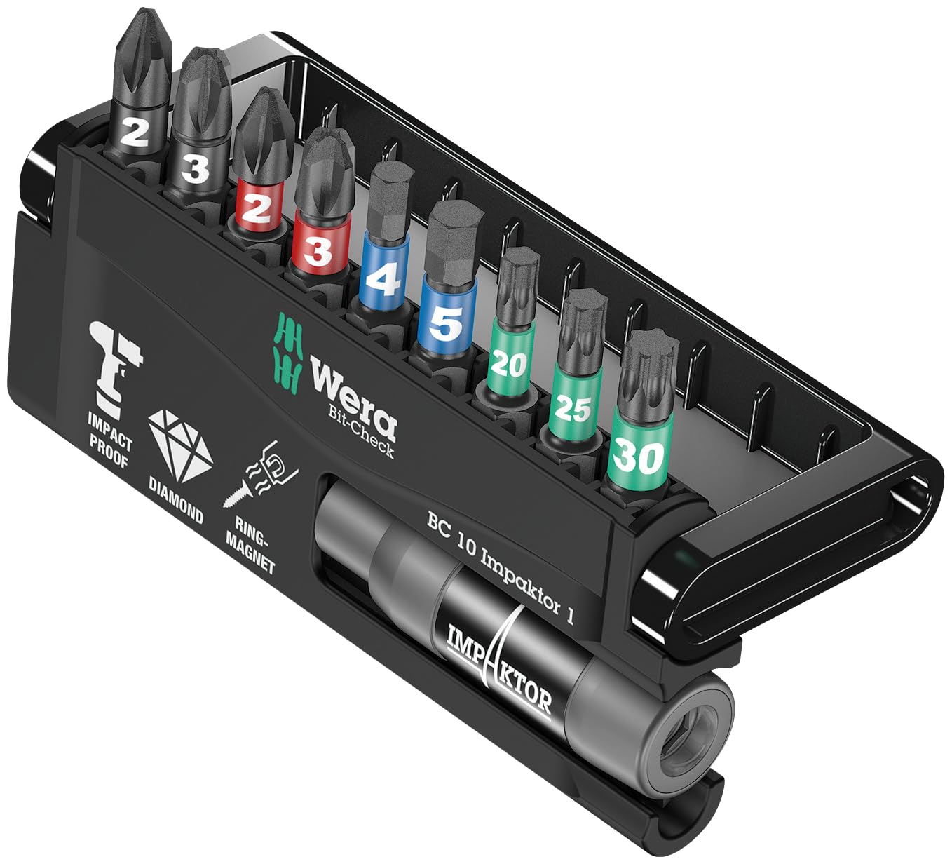 

WERA Impact Driver Bit Set 10-Piece (057680)
