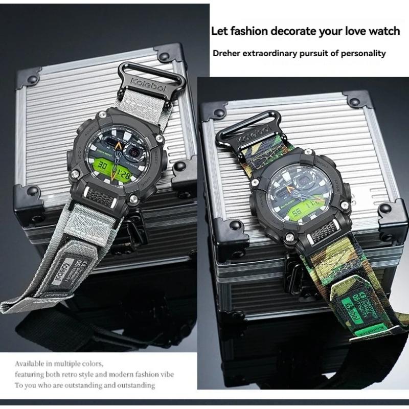Nylon-Canvas-Uhrenarmband Für Casio G-SHOCK Uhrband GA-900 GA700 GA110/100 GM110 modifiziertes Sport-Armband für Herren schwarz