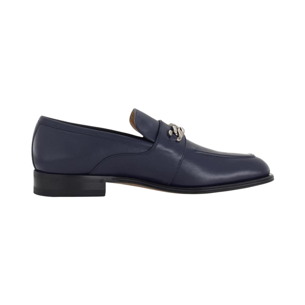 Gucci Interlocking Leather Casual Leather Shoes Men's Dark Blue 739774 AABUV 4157