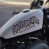 1PC ANTISOCIAL Motorcycle Stickers DIY Motorbike Fuel Tank Fairing Decoration Scooter Body Waterproof Vinyl Decals Universal