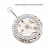 Three hands Mechanical Core White tone Watch Part for 2813 movement Movement replacement