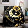 3D-Druck Blumenmotiv Sonnenblumen Weiche Flanelldecke für Bett Schlafzimmer Sofa Picknick, Überwurfdecke zum Zudecken Outdoor-Freizeit Nickerchen