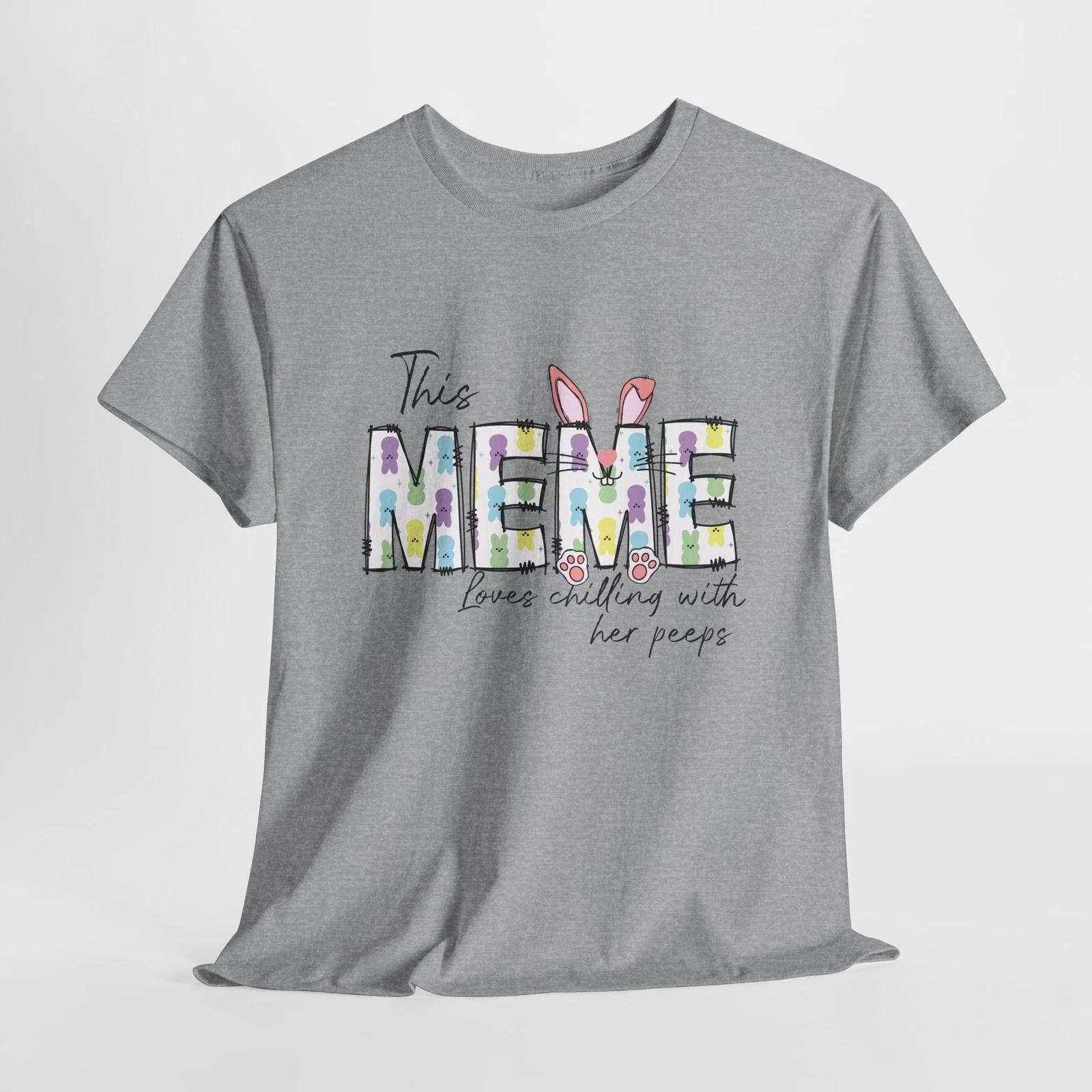 Mama Meme T-Shirt | Funny Easter Grandma Shirt XL