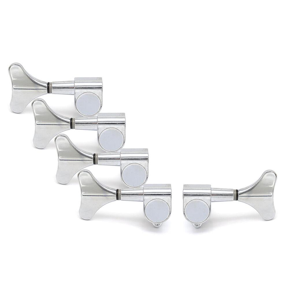 

4L1R/4R1L/3R2L/3L2R Fish Tail Style 5 Strings Bass Machine Heads Tuners Tuning pegs for Bass Guitar Accessories(5 Colors)