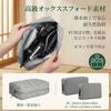YINKE Gadget Pouch Mens Small Item Holder Travel PC Accessories Storage Large Capacity Multifunctional Makeup Business Cable Cord 2 Size Set (Dark