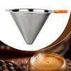 Kegelförmiger Kaffeetropfer Edelstahl Aufgießkaffeefilter Wiederverwendbarer Papierloser Tropffilter Heimkaffeemaschinen-Zubehör
