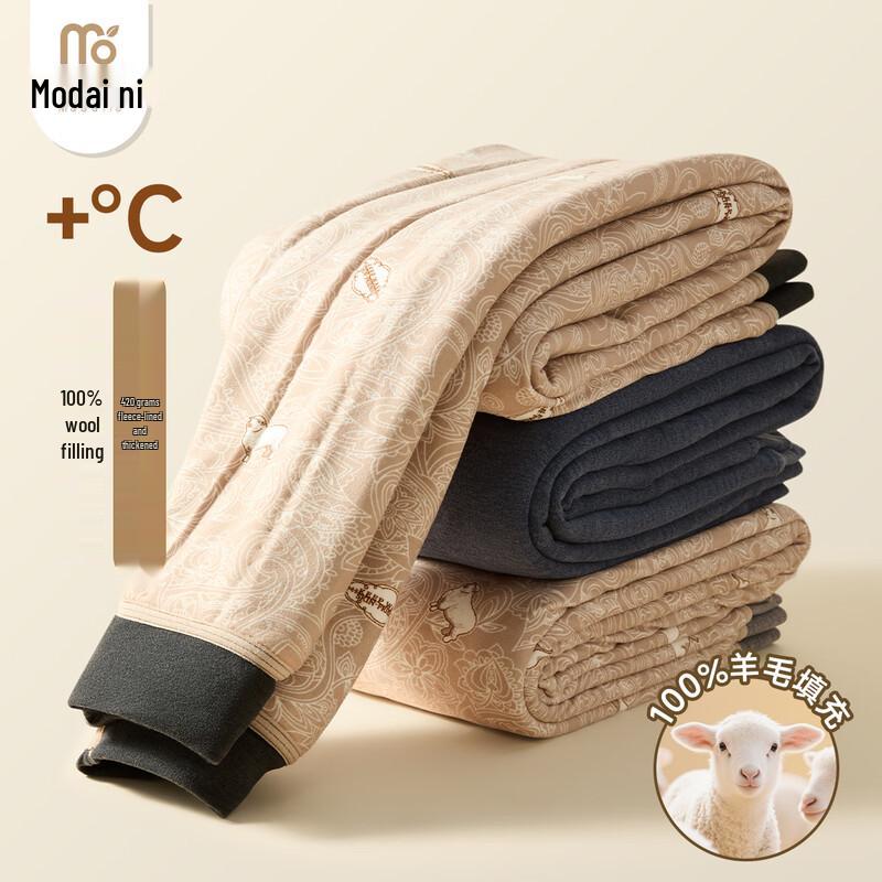 Herren Thermohose aus 100% Wolle mit Fleecefutter