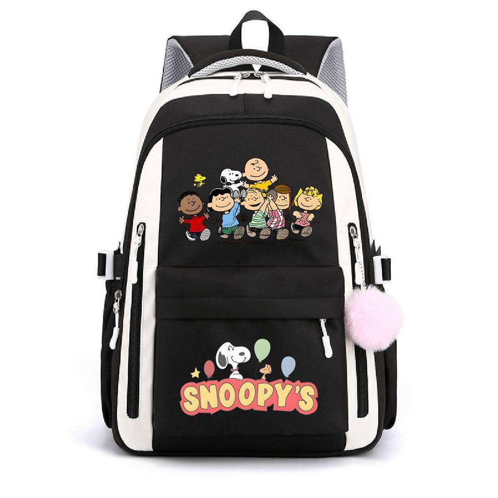 Large Capacity Schoolbag with Shoulder Strap; Student Three-piece Pencil Case Set