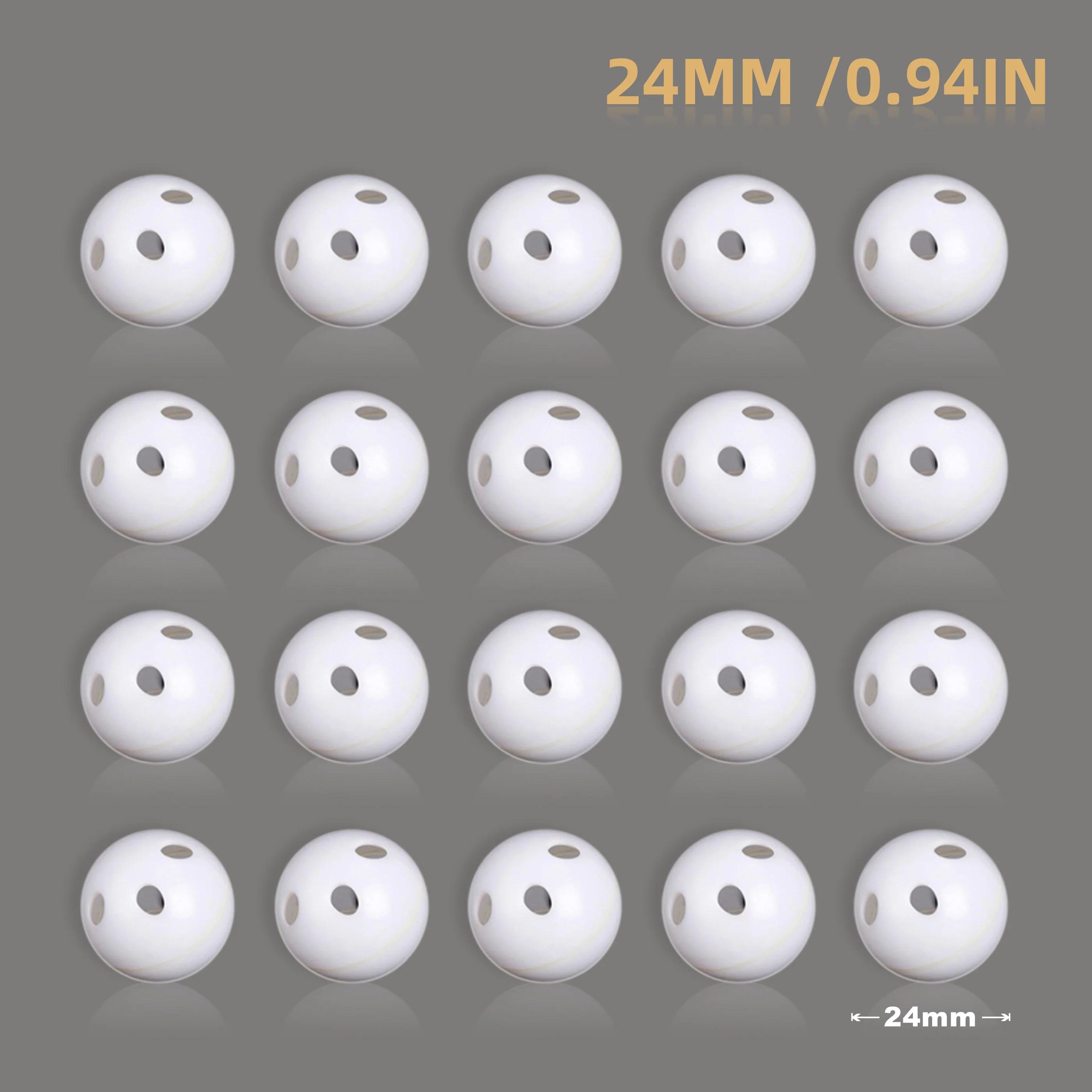

20Pcs 24mm Squeaker Plastic Rattle Bell Ball Dog Toy DIY Rattle Beads Noise Maker Rattle Toys Sets for Babies Accessories