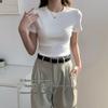 MJ STYLE Women's Crew Neck Slim Fit T-Shirt