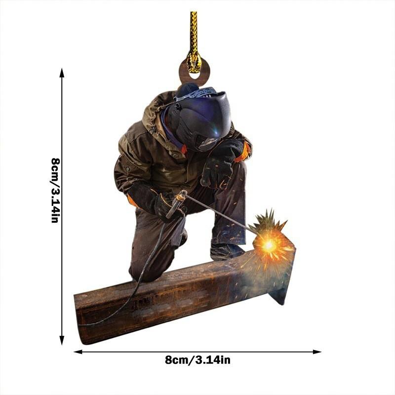 

Рождественское акриловое привлекательное украшение на 2024 год, идеально подходящее для обновления салона автомобиля H