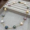 Fashion Charm Mixed Color Necklace Dopamine Autumn And Winter Jewelry Color Necklace Versatile Simple Fashion Style