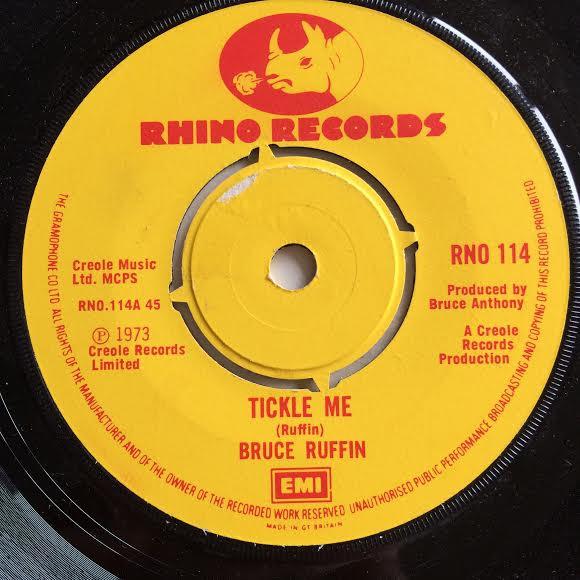 

7inch Record BRUCE RUFFIN Tickle Me I Like Everything About RNO114 Rhino Records 1973 UK Reggae Ska Dub Used