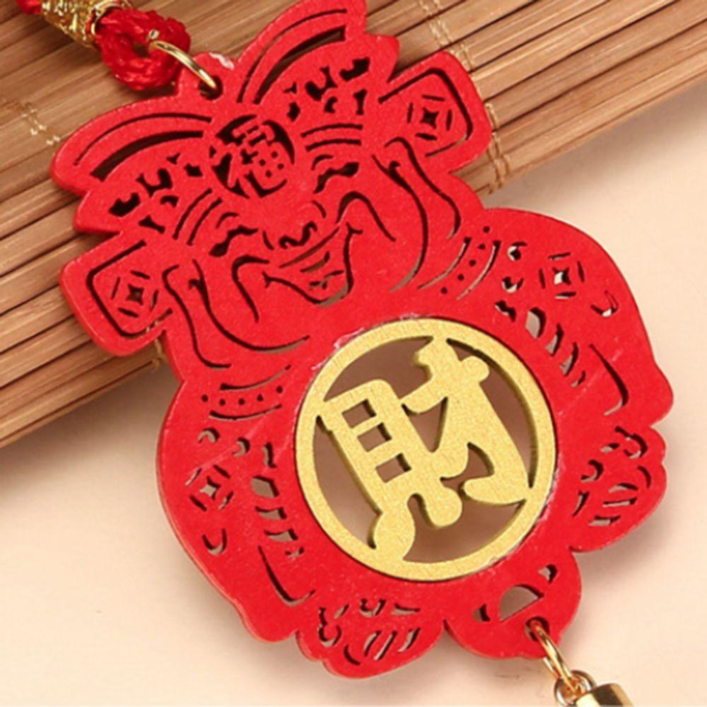 Blessing Word Spring Festival Bonsai Pendant Laser Engraved Car Pendant  Door
