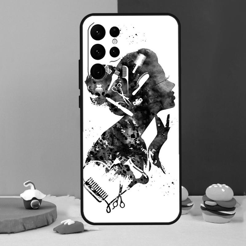 

Barber Shop Hair Stylist Salon Phone Case For Samsung Galaxy S25 S24 Ultra S9 S10 S20 S22 S21 S23 Plus S24 FE Cover Coque Galaxy S22Ultra