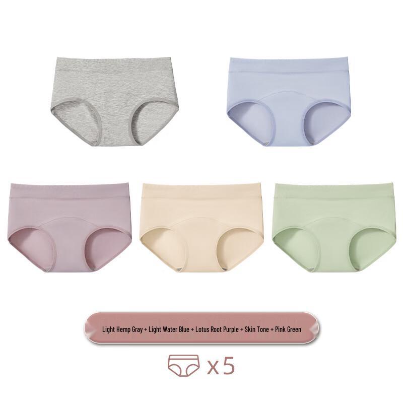 Yalu Women s Antibacterial Cotton Mid-Rise Briefs M