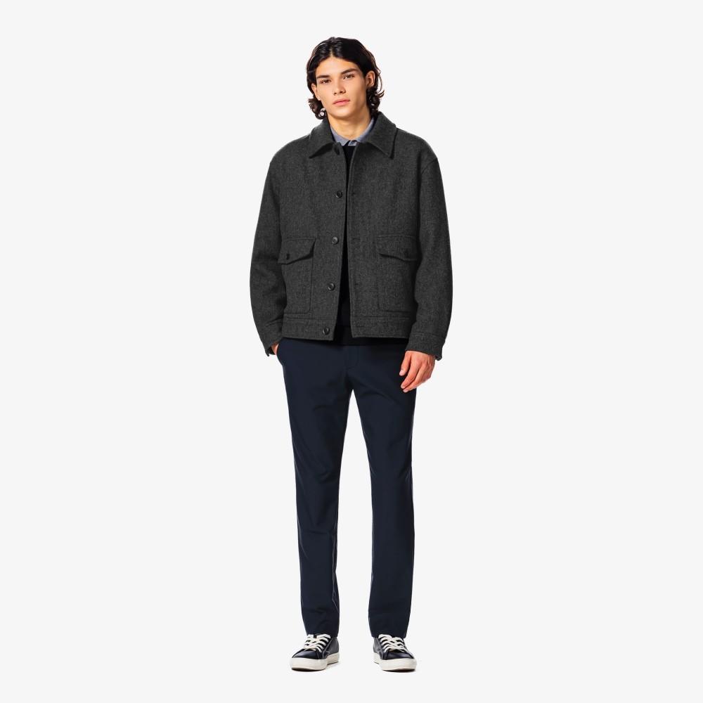 Lacoste Men's Quilted Lined Wool Drizzler Jacket BH533E-55NCCA