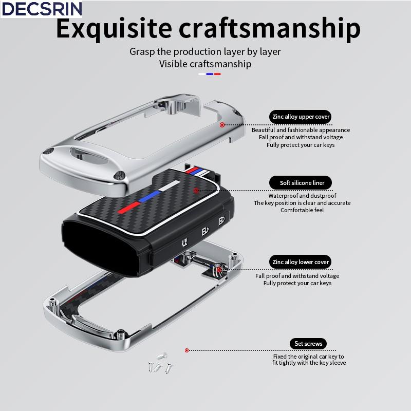 Zinklegierung Autoschlüsselhülle Abdeckung Schutzhülle Schlüsselanhänger Für Mazda 3 Alexa CX4 CX5 CX-5 CX8 CX-30 CX30 2019 2020 Fernbedienungsschlüssel Schutz