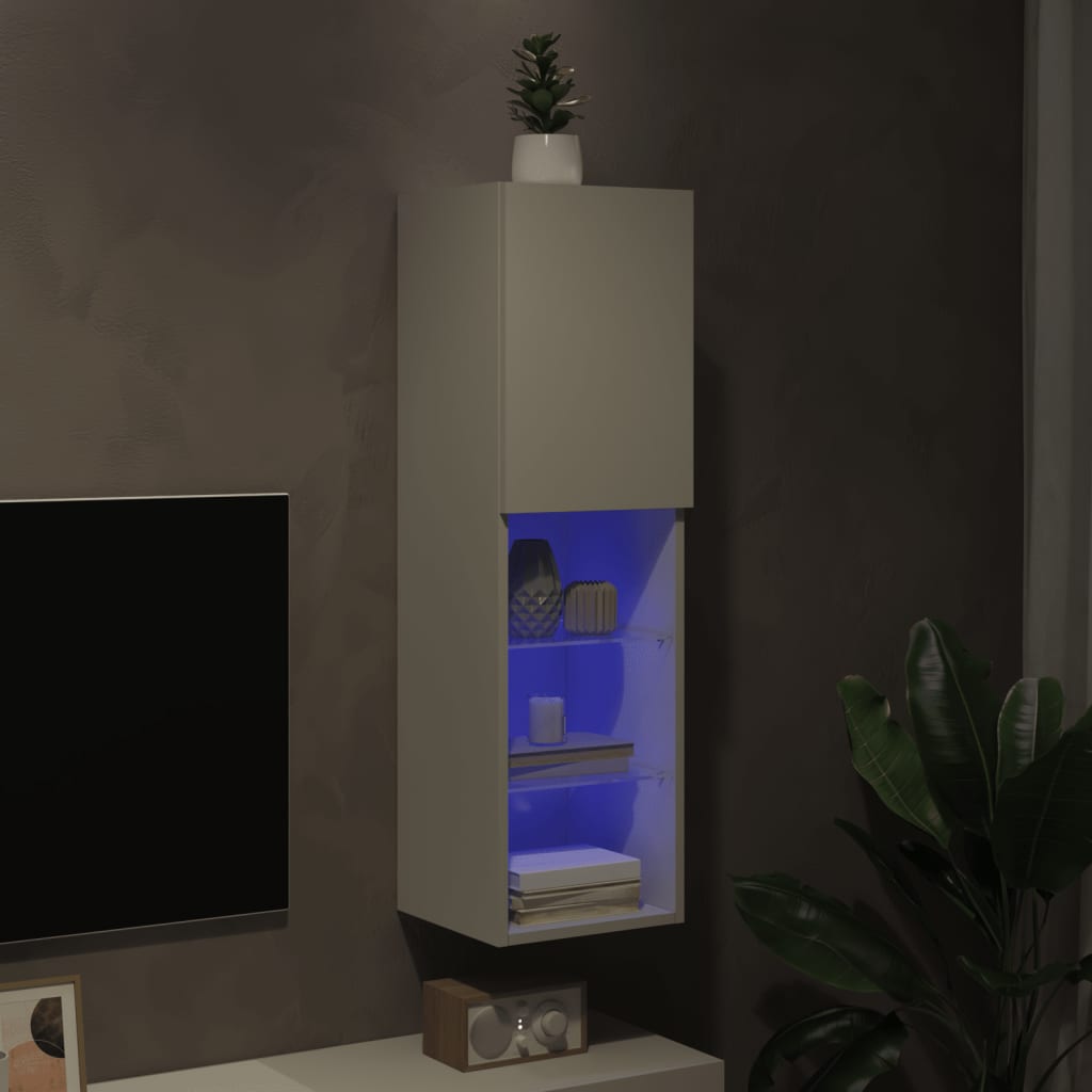 LED TV Stand In White 30.5 X 30 X 102 Cm