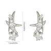 Sparkling Moon Star Earphone Clips Full Zircons Studded Crystal Designs Accessories Easy Installation for Decorations