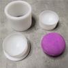 Donutförmige Badeseifenform, 3D-Badesalzkugelform, antihaftbeschichtet, 6,35 cm/5,8 cm Durchmesser, Shampoo-Pressstangenform