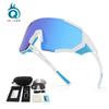 Unisex Cycling Sunglasses Outdoor Running Mountain Biking Windproof Polarized Sport Goggles With Interchangeable Lenses