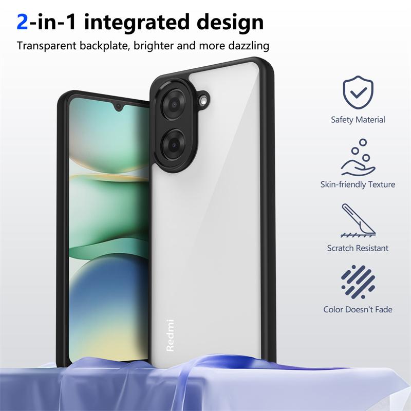 For Xiaomi Redmi A5 4G Case Plating Bumper Shockproof Clear Back Cover Hard Matte Phone Case for Xiaomi Redmi A5 RedmiA5 4G
