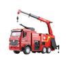 HUINA 1/18 Remote Control Fire Truck Children's Toys Large 9CH RC Fire Fighting Sprinkler Ladder Truck Boys Engineering Trucks