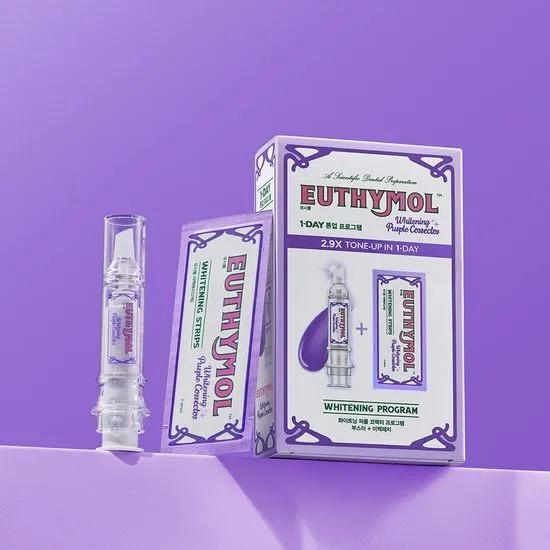 EUTHYMOL Whitening Purple Booster & Strips 3P