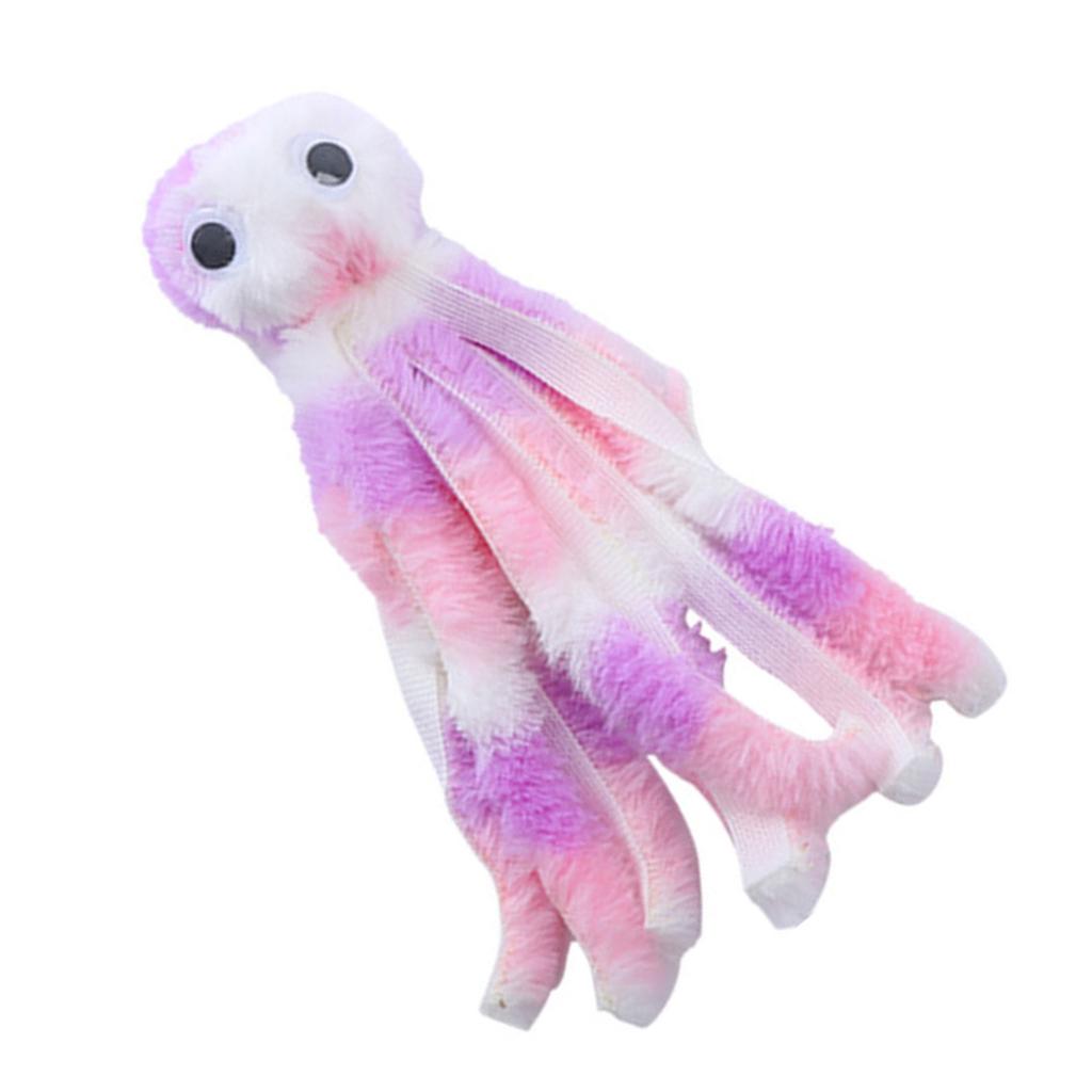 Cat Chewing Toy Plush Octopus Teaser Toy with Catnip Cats Teether Animal Toy Interactive Boredom Cat Entertainment Toy