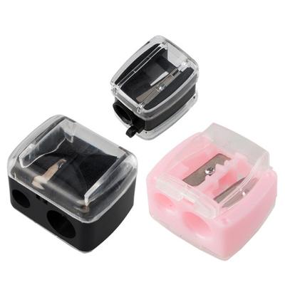 Double Single Hole Cosmetic Sharpener Portable Makeup Pencil Sharpener Tool